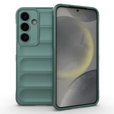  Samsung Galaxy S25 Skal Magic Shield Gr&ouml;n - Teknikhallen.se