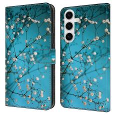  Samsung Galaxy S25 Fodral L&auml;der Peach Blossom - Teknikhallen.se