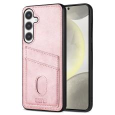 AZNS AZNS Samsung Galaxy S25 Skal Med Kortfack L&auml;der Ros&eacute;guld - Teknikhallen.se