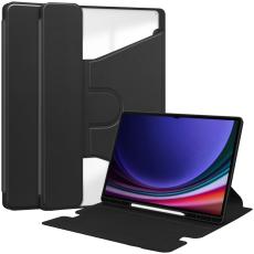  Samsung Galaxy Tab S10 Ultra Fodral 360&deg; Rotation Svart - Teknikhallen.se
