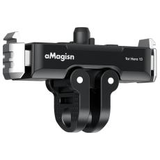 AMAGISN AMAGISN Magnetiskt Quick Relese F&auml;ste F&ouml;r Action Kamera Svart - Teknikhallen.se