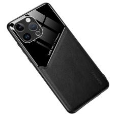  iPhone 16 Pro Max Skal Med Inbyggd Magnetplatta L&auml;der Svart - Teknikhallen.se
