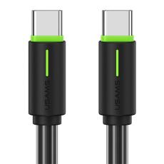 USAMS USAMS 1m 60W USB-C - USB-C Kabel Svart - Teknikhallen.se