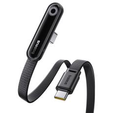 BASEUS Baseus 1m 100W USB-C - USB-C Elbow Kabel Svart - Teknikhallen.se