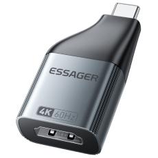 ESSAGER ESSAGER 4K 60Hz HDMI Hona Till USB-C Hane Adapter Gr&aring; - Teknikhallen.se