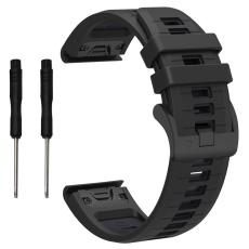  Garmin Fenix 26 mm Armband Quick Release Silikon Svart - Teknikhallen.se