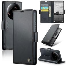 CASEME CASEME Xiaomi 14 Ultra Fodral L&auml;der RFID Svart - Teknikhallen.se