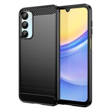  Samsung Galaxy A16 Skal Borstad St&aring;l Svart - Teknikhallen.se
