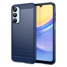  Samsung Galaxy A16 Skal Borstad St&aring;l Bl&aring; - Teknikhallen.se
