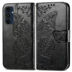  Samsung Galaxy A16 Fodral Med Fj&auml;ril Tryck Svart - Teknikhallen.se