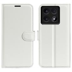  Xiaomi 14T Fodral Litchi L&auml;der Vit - Teknikhallen.se