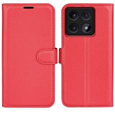  Xiaomi 14T Fodral Litchi L&auml;der R&ouml;d - Teknikhallen.se