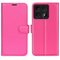  Xiaomi 14T Fodral Litchi L&auml;der Rosa - Teknikhallen.se