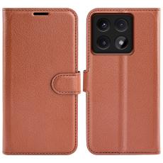  Xiaomi 14T Pro Fodral Litchi L&auml;der Brun - Teknikhallen.se