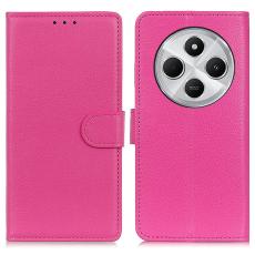  Xiaomi Redmi 14C Fodral Litchi L&auml;der Rosa - Teknikhallen.se