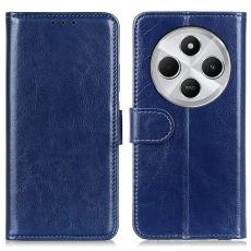  Xiaomi Redmi 14C Pl&aring;nboksfodral Crazy Horse L&auml;der Bl&aring; - Teknikhallen.se