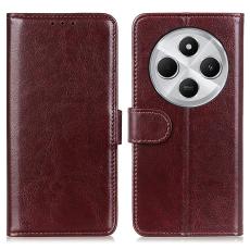  Xiaomi Redmi 14C Pl&aring;nboksfodral Crazy Horse L&auml;der Brun - Teknikhallen.se