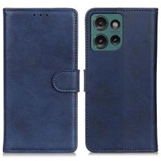  Motorola Edge 50 Pl&aring;nboksfodral L&auml;der Bl&aring; - Teknikhallen.se