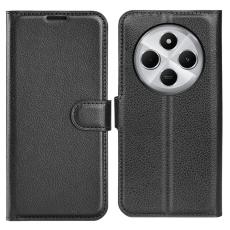  Xiaomi Redmi 14C Fodral Litchi L&auml;der Svart - Teknikhallen.se