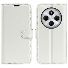  Xiaomi Redmi 14C Fodral Litchi L&auml;der Vit - Teknikhallen.se