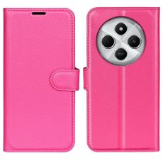  Xiaomi Redmi 14C Fodral Litchi L&auml;der Rosa - Teknikhallen.se