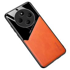  Xiaomi Redmi 14C Skal Med Inbyggd Magnetplatta L&auml;der Orange - Teknikhallen.se