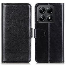  Xiaomi 14T Fodral Crazy Horse L&auml;der Svart - Teknikhallen.se