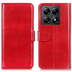  Xiaomi 14T Fodral Crazy Horse L&auml;der R&ouml;d - Teknikhallen.se