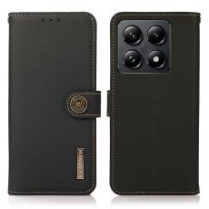 KHAZNEH KHAZNEH Xiaomi 14T Fodral &Auml;kta L&auml;der Svart - Teknikhallen.se