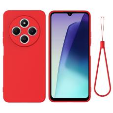  Xiaomi Redmi 14C Skal Liquid Silikon R&ouml;d - Teknikhallen.se
