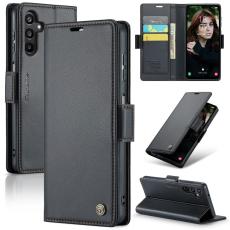CASEME CASEME Samsung Galaxy A16 Fodral L&auml;der RFID Svart - Teknikhallen.se