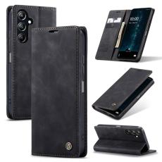 CASEME CASEME Samsung Galaxy A16 Fodral Flip Retro L&auml;der Svart - Teknikhallen.se