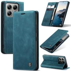 CASEME CASEME Xiaomi 14T Pro Fodral Flip L&auml;der Bl&aring; - Teknikhallen.se