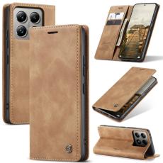 CASEME CASEME Xiaomi 14T Pro Fodral Flip L&auml;der Brun - Teknikhallen.se