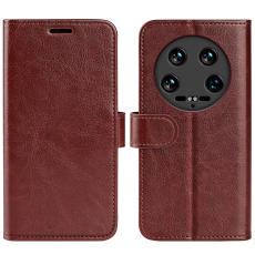  Xiaomi 14 Ultra Fodral Crazy Horse L&auml;der Brun - Teknikhallen.se