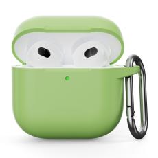  AirPods 4 Skal Med Krok Silikon Gr&ouml;n - Teknikhallen.se
