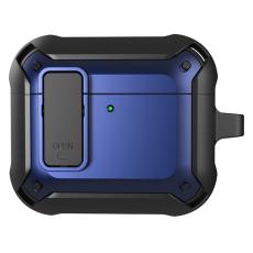  AirPods 4 Skal Shockproof Hybrid Armor Bl&aring; - Teknikhallen.se