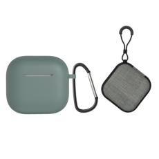  AirPods 4 Skal Med Karbinhake Inkl. Fodral Gr&ouml;n - Teknikhallen.se