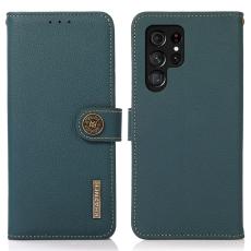 KHAZNEH KHAZNEH Samsung Galaxy S25 Ultra Fodral &Auml;kta L&auml;der Gr&ouml;n - Teknikhallen.se