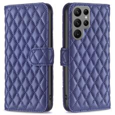  Samsung Galaxy S25 Ultra Fodral Diamond L&auml;der Bl&aring; - Teknikhallen.se