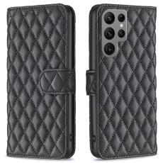  Samsung Galaxy S25 Ultra Fodral Diamond L&auml;der Svart - Teknikhallen.se