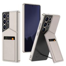 GKK GKK Galaxy S25 Ultra Skal Kickstand Med Korth&aring;llare Titanium Grey - Teknikhallen.se