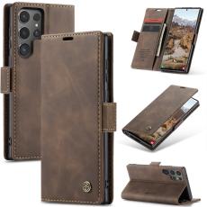 CASEME CASEME Samsung Galaxy S25 Ultra Fodral Retro L&auml;der Brun - Teknikhallen.se