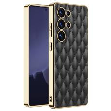 GKK GKK Samsung Galaxy S25 Ultra Skal Diamond Hybrid L&auml;der Svart - Teknikhallen.se