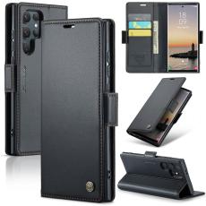 CASEME CASEME Galaxy S25 Ultra Fodral RFID Slim L&auml;der Svart - Teknikhallen.se