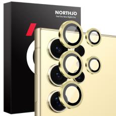 NORTHJO NORTHJO Galaxy S25 Ultra Linsskydd H&auml;rdat Glas Guld - Teknikhallen.se