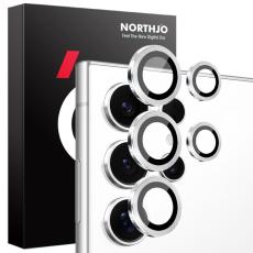 NORTHJO NORTHJO Galaxy S25 Ultra Linsskydd H&auml;rdat Glas Silver - Teknikhallen.se