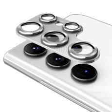 ENKAY ENAKY Galaxy S25 Ultra Linsskydd Aluminium H&auml;rdat Glas Silver - Teknikhallen.se