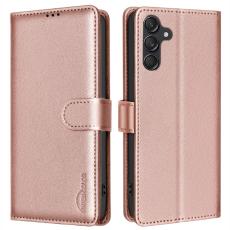  Samsung Galaxy A16 / A26 5G Fodral RFID L&auml;der Ros&eacute;guld - Teknikhallen.se