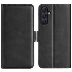  Samsung Galaxy A16 / A26 5G Pl&aring;nboksfodral L&auml;der Svart - Teknikhallen.se